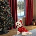 thumbnail image 4 of TIELUTT Festive Holiday Snowflake Pattern Coat Warm Soft Winter Apparel for Pet Clothes for Small Dogs Boy Pet Clothes Rack Small Pet Clothes Hangers Pet Clothes Hangers Metal Pet Clothes for Large D, 4 of 6