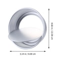 thumbnail image 2 of FUEENIRVA Aluminum Non-Stick Mousse Cake Mold Silver Easy to Clean for Kitchen 2Pcs, 2 of 6