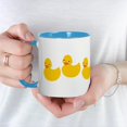 thumbnail image 5 of CafePress - Duckies In A Row Mug - 11 oz Ceramic Mug - Novelty Coffee Tea Cup, 5 of 6