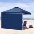 thumbnail image 7 of MASTERCANOPY 10 x 10ft Pop-up Canopy Tent with 1 Sidewall, Navy Blue, 7 of 7
