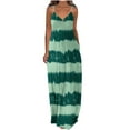 thumbnail image 2 of SMihono Robe d'Été Bohème pour Femmes Grande Taille Robes d'Été Décontractées Boho Imprimé Cerceau Robe Longue Maxi de Plage avec Poches, 2 of 5
