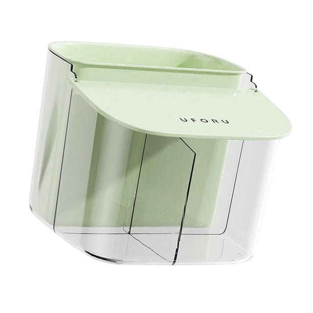 Organizador dividido de cosméticos, soporte para recipiente de almacenamiento de tocador de baño, caja dispensadora de almohadillas de maquillaje Fernando Organizador de maquillaje