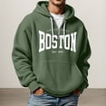 thumbnail image 1 of MHFRRA Sudadera con Capucha, Suave, Cómoda, Estilo Jersey para Uso Informal Al Aire Libre, Ligera, Deportiva, con Cremallera Verde, 1 of 3