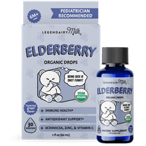 Legendairy Milk Organic Infant Elderberry Drops, Immune Support for Babies and Toddlers, 2 fl oz
