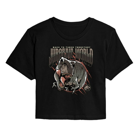 Jurassic World: Rebirth - Trex - Juniors Cropped Graphic T-Shirt