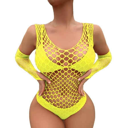 

Women Fashion Printed Mesh Hollow Out Lingerie Lace Lenceria 3PCS Bodysuit Set Underwear Nightwear Sleepwear Chemise