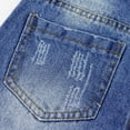 thumbnail image 4 of KIDSCOOL SPACE Baby Elastic Inside Ripped Jeans,Little Toddler Kids Distressed Denim Jeans Pants,Blue,3-4 Years, 4 of 7