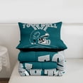 thumbnail image 4 of Erosebridal Football Comforter Set Full,Rugby Bedding Set for Football Fan,Football City Down Comforter,Sports Reversible Bed Set with 2 Pillowcases Warm(Philadelphia), 4 of 7