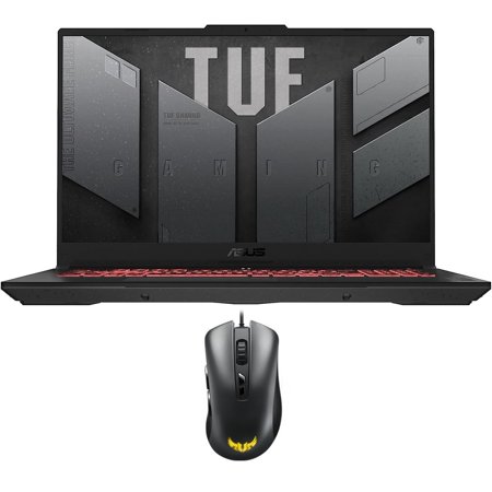 ASUS TUF Gaming A17 Gaming & Entertainment Laptop (AMD Ryzen 7 7735HS 8-Core, 32GB DDR5 4800MHz RAM, 1TB PCIe SSD, GeForce RTX 4060, 17.3" 144Hz Win 11 Home) with TUF Gaming M3