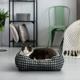 thumbnail image 3 of Vibrant Life Dog Bed, Cat Bed, Puppy Bed, Plush Cuddle Bed for Small Breeds, 19" x 15",Black & White Diamonds, 3 of 8
