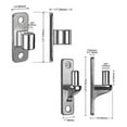 thumbnail image 3 of Stainless Steel Gate Hinge, 3.9 Inches with 5/8 Inch Hole, Wall-Mounted for Farm Gates, 3 of 5