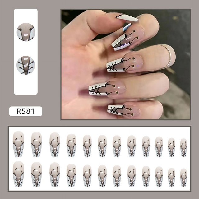 Uñas postizas a presión, uñas postizas europeas, uñas postizas a presión, con sellado UV, uñas brillantes, cobertura total, uñas postizas artificiales, uñas para mujeres