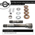 thumbnail image 2 of Intermediate Shaft, Front Axle Right Differential Rebuild Kit, Compatible with 2012-2021 Ram 1500, Complete Inner Shaft Repair Set | Replaces# 68257420AF 68257421AF 68257422AF 722N695BKA, 2 of 6