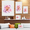 thumbnail image 3 of Cute Watercolor Pink Rose Sketch - Flowers Canvas Wall Artwork, 3 of 4