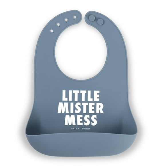 Babero para Bebé Bella Tunno Little Mister Mess de Silicona Impermeable