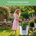 thumbnail image 3 of 2 Pack Adjustable Planter Insert for 12-18 in Wide Top Opening Pots, Plant Risers for Inside Pots with Chain Pot Fillers, Heavy-Duty Stainless Steel Stand for Wedding Decor, Tall Planters, 3 of 6