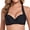 Black, variant on Women's 3/4 Molded Cup Push Up Underwire Bikini Top