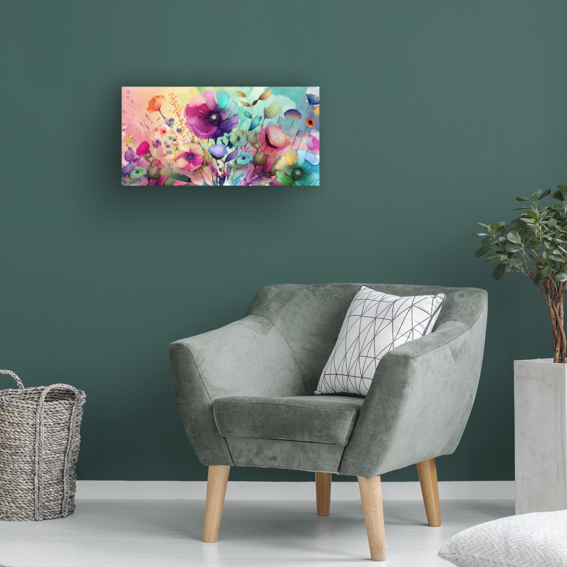 Canvas Wall Art - Sasha 'Waiting for Marcie' Wall Art for Living Room, Bedroom, or Office Décor by Trademark Fine Art - 32 x 16 Inches