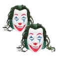 thumbnail image 1 of Careta Disfraz de Joker JokerMask 2 pzas. 26x20x8 cm Plástico PVC Blanco/Rojo Máscara del Guasón., 1 of 1