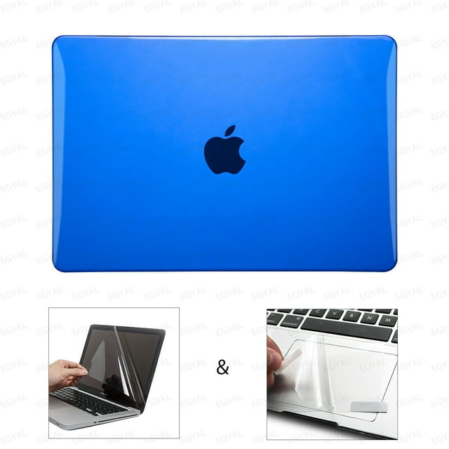 Laptop Case for MacBook Pro 14 M3 2023 Model A2918 A2992 Plastic Hard Case & Touch Film & Screen Protector for Pro 14.2 M2 M1 Crystal Dark Blue 3 Pro 14 2021 2023