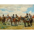 thumbnail image 3 of Ernest Meissonier 14x11 Black Modern Framed Museum Art Print Titled - The Two Friends (1874), 3 of 5