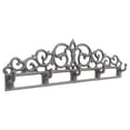 thumbnail image 1 of Perchero, soporte para llaves de pared, resistente, de fácil instalación, de metal decorativo con 5 ganchos, perchero para sombreros y perchero para, 1 of 8