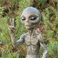 thumbnail image 4 of Muyoka Espacio exterior Alien Garden Estatua Estatuilla Escultura Estante Sitters Patio de c茅sped Decoraci贸n para el hogar Adornos Decoraci贸n, 4 of 6