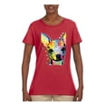 thumbnail image 2 of Wild Bobby Dean Russo Colorful Chihuahua Dog Lover Women Graphic Tee, Red, XX-Large, 2 of 5
