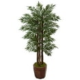 thumbnail image 1 of Nearly Natural 4.5' Salon Palmier Arbre Artificiel, Vert, 1 of 1