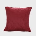 thumbnail image 4 of Home Soft Things Faux Fur Throw Pillow Cover 4 Piece Set-Ruby Wine - 20" x 20", 4 of 9