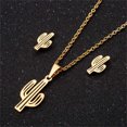 thumbnail image 4 of PVCS Women's Fashion Pendant Earring Set Color Clavicle Necklace Exquisite Earrings, 4 of 4