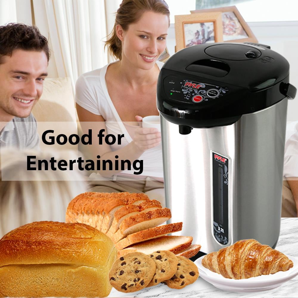 NutriChef PKWK43 - Electric Water Boiler & Warmer - Digital Hot Pot Water Kettle, 3.38 Quart