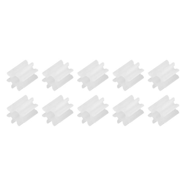 Engranajes de plástico Uxcell 10Pcs 8 dientes, engranajes de eje de plástico modelo 082AA, engranaje de reducción para robot DIY RC, módulo blanco 0.5