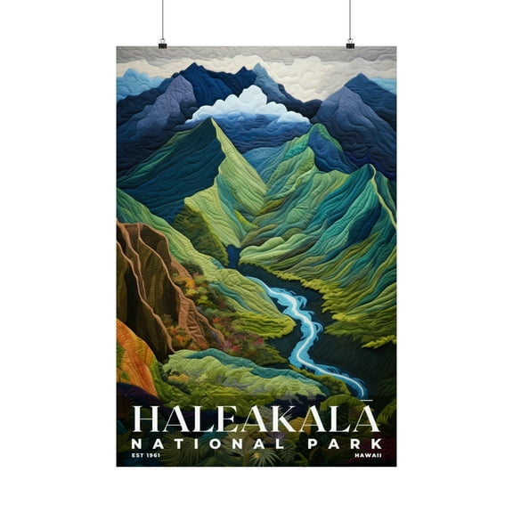 ELNEIT - Haleakala National Park Poster, Unframed Matte Paper, S09