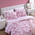 thumbnail image 3 of Betsey Johnson Floral Vineyard Pink Reversible Full/Queen Quilt Set, 3 of 12