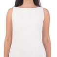 thumbnail image 3 of Vestido 100% Lino Color Blanco Mediana Abito Kent, 3 of 5