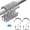 1.Silver, variant on Tru-Slide Gold Rust-Resistant Metal Rollerball Shower Curtain Rings Double Hooks, 12 Count