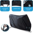 thumbnail image 3 of Funda para motocicleta, lona impermeable para exteriores, resistente al invierno, tela Oxford 190T con orificios de bloqueo, lona a prueba de polvo para motocicletas Harley-Davidson, Honda,, 3 of 6