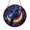 Acrylic 3.5 Inch, variant on Raven Bird Moon Stained Glass Style Window Suncatcher Decor, Decorative Hanging Panel Ornament for Nature Window Art and Night Theme Home Decoration