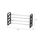 thumbnail image 4 of IRIS USA Zapatero de 2 niveles para entrada, 6 pares de organizador de zapatos para armario, organizador de almacenamiento de zapatos apilable, estante para zapatos negro, 4 of 5