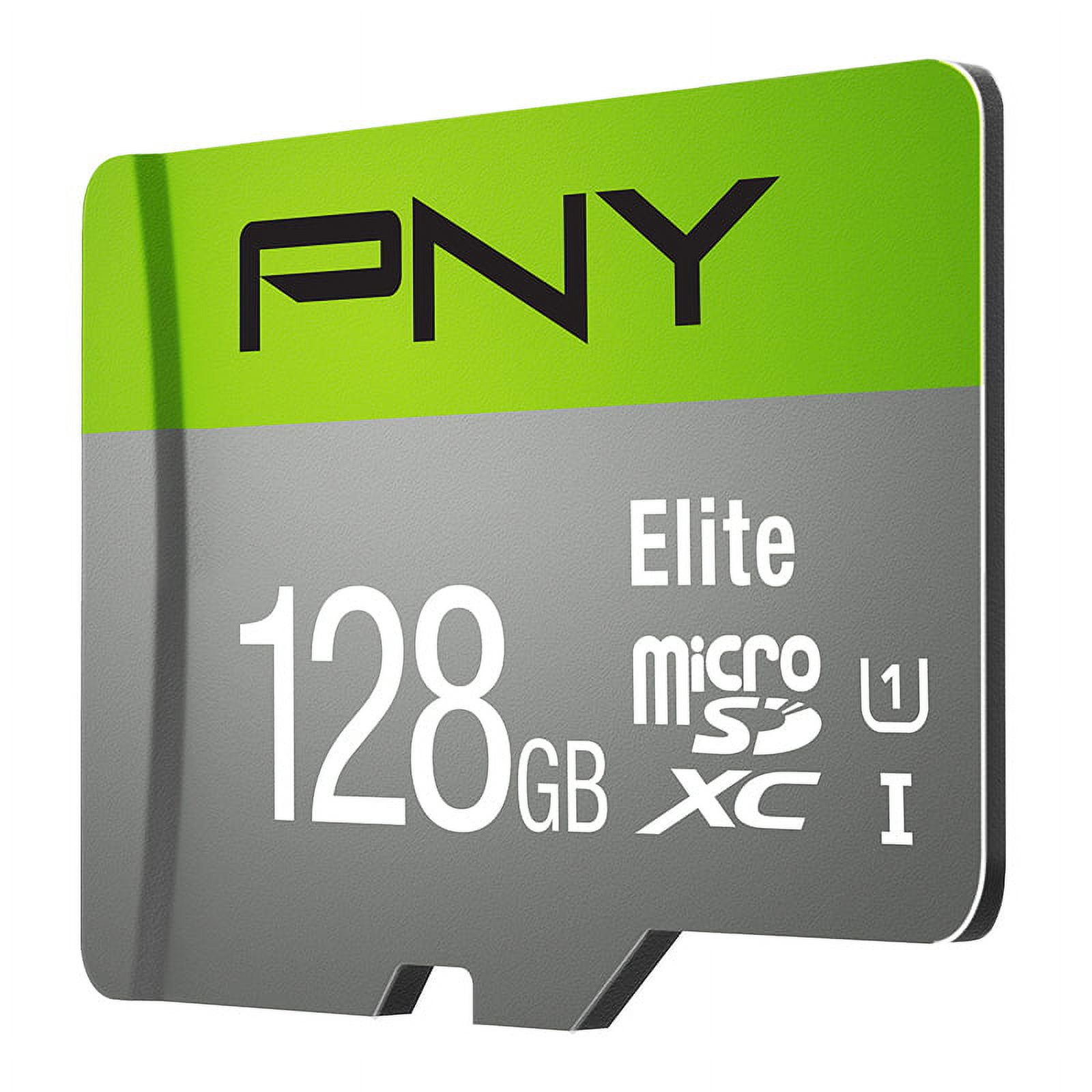 PNY 128GB Elite Class 10 U1 microSDHC Flash Memory Card - 100MB/s read, Class 10, U1, Full HD, UHS-I, micro SD - image 3 of 8