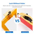 Anti-Theft Auto Car Wheel Lock Trailer Heavy Duty Parking Chock Lock, 2 ...