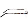 thumbnail image 3 of Womens Optical Eyewear - Oval Shape, Metal Half Rim, Copper Gunmetal, 3 of 4