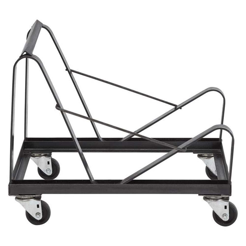 Pemberly Row Modern Metal Dolly for Series 8600 Chairs in Black Powder-Coated