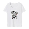 thumbnail image 1 of Camiseta para mujer traje de verano cuello redondo camiseta para playa camping viajes mujer XL, 1 of 7