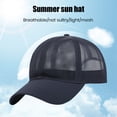 thumbnail image 3 of Grandest Birch 6PCS Unisex Summer Baseball Hat Hollow Mesh Good Breathability Quick-drying Long Brim Adjustable Circumference Solid Color Outdoor Travel Sport Cap,Black, 3 of 7