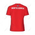 thumbnail image 4 of Exclusive design North Korea Flag Grain 3D Printed Men For Running Bike Soccer Tennis Fitness Sports tshirt Mesh Short T-shirt, 4 of 16