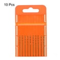 thumbnail image 3 of Uxcell 10 Pack Cobalt Jobber Drill Bits 1.3mm M35 HSS Twist Drill Bit Tool for Stainless Steel Copper Wood Plastic, 3 of 6