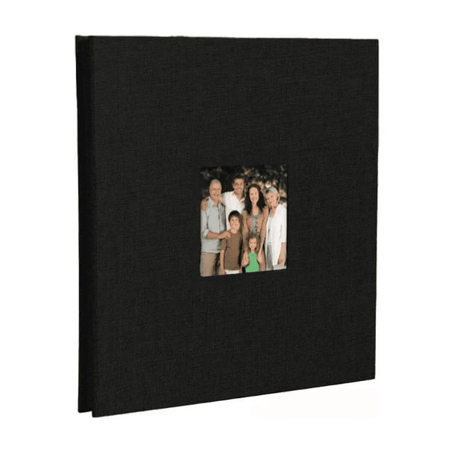 Álbum Fotos Grande Autoadhesivo Lino 25 Páginas Xtellar Color Negro