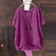 thumbnail image 4 of Camisas de Manga Larga para Niños Tamaño 12-14 Juventud Color Sólido Mangas Cortas Camiseta de Cuello Redondo Top para Niños Niño Pequeño Camisas de Manga Larga 2T, 4 of 5